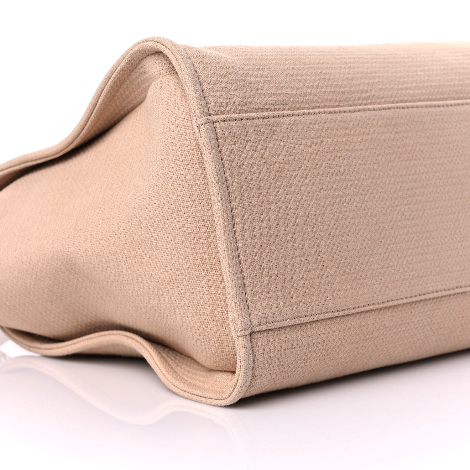 Chanel Canvas Large Deauville Tote Beige 9 of 10