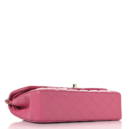 Chanel Caviar Quilted Medium Double Flap Pink 4 of 11