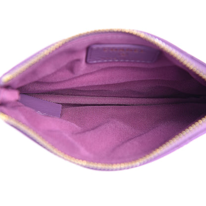 Chanel Patent Quilted Small Cosmetic Case Purple 5 of 8