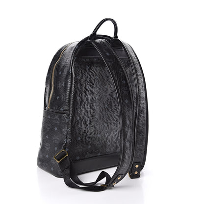 MCM Visetos Studded Medium Stark M Backpack Black 3 of 9