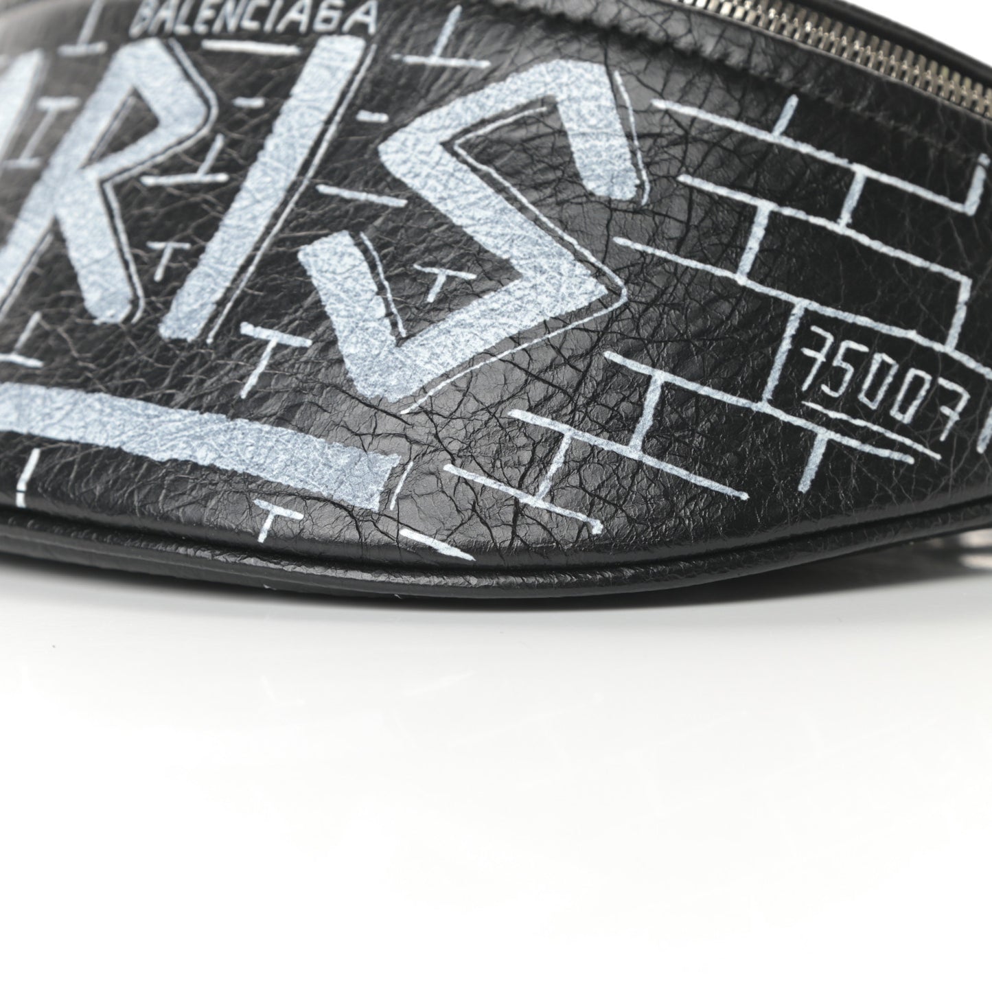 Agneau Arena Graffiti All Over XXS Souvenir Belt Bag Black White