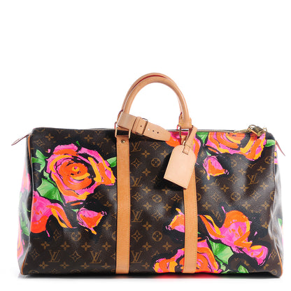 Louis Vuitton Monogram Roses Keepall 50 1 of 7
