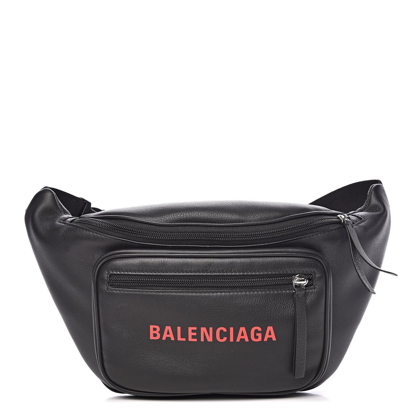 Calfskin Everyday Logo Belt Bag Black