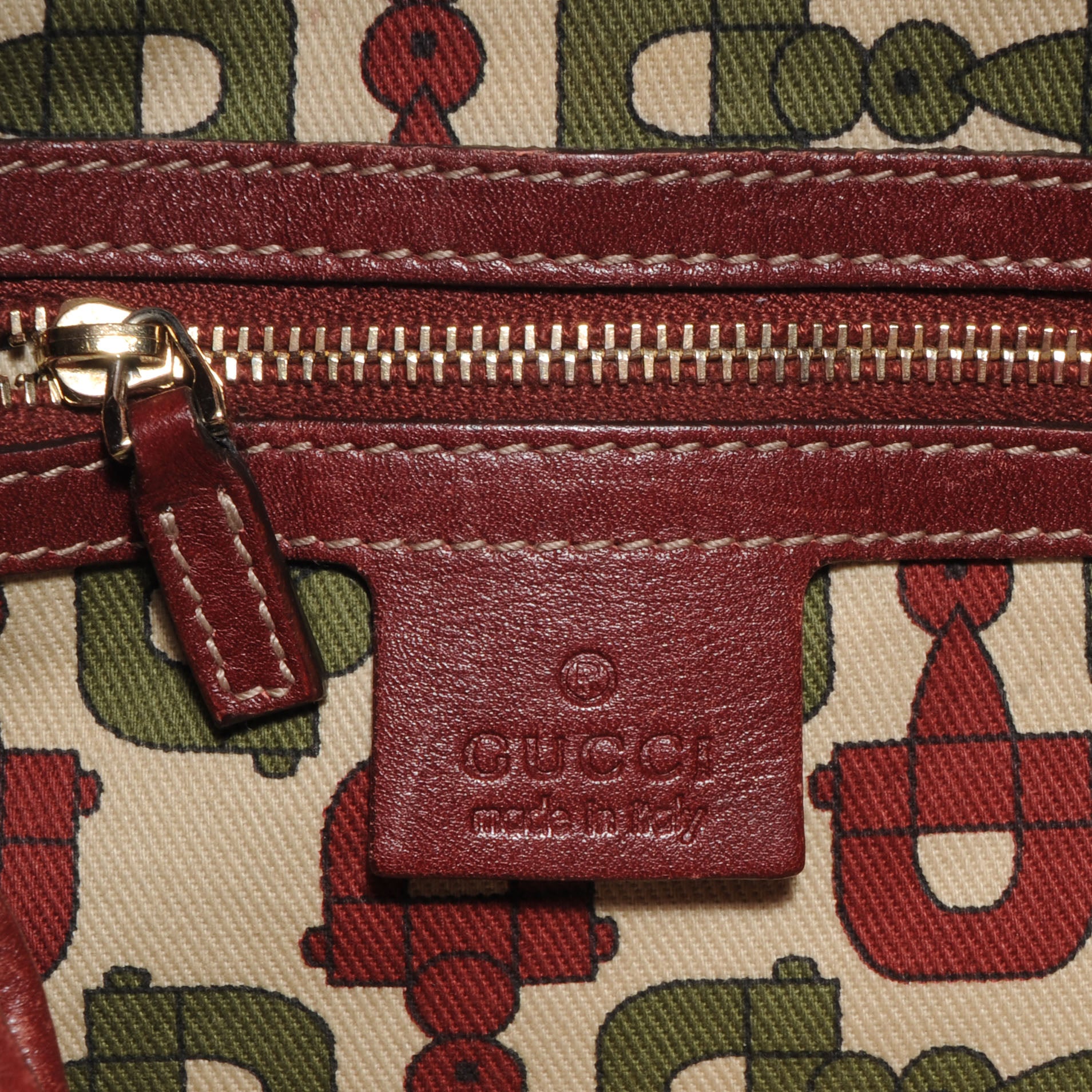 Gucci Guccissima Large Jackie O Bouvier Hobo Dark Red 7 of 8