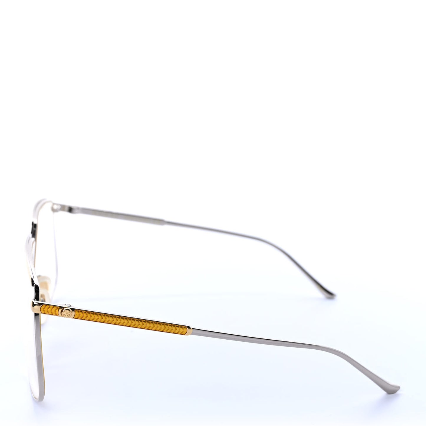 Metal Aviator Sunglasses GG0365S Silver Gold