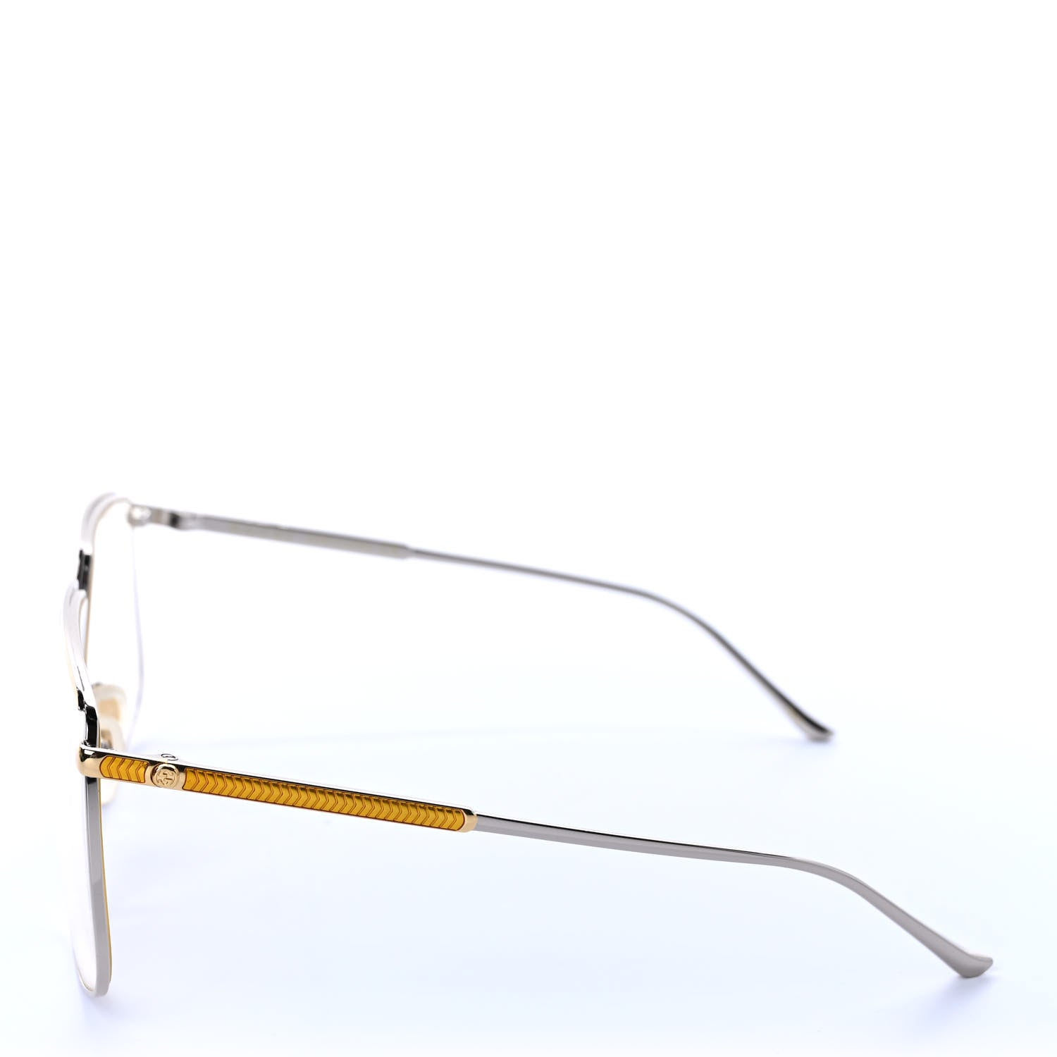 Gucci Metal Aviator Sunglasses GG0365S Silver Gold 3 of 8
