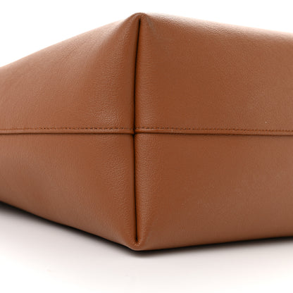 Saint Laurent Calfskin Large Shopping Tote Dark Tan 10 of 12