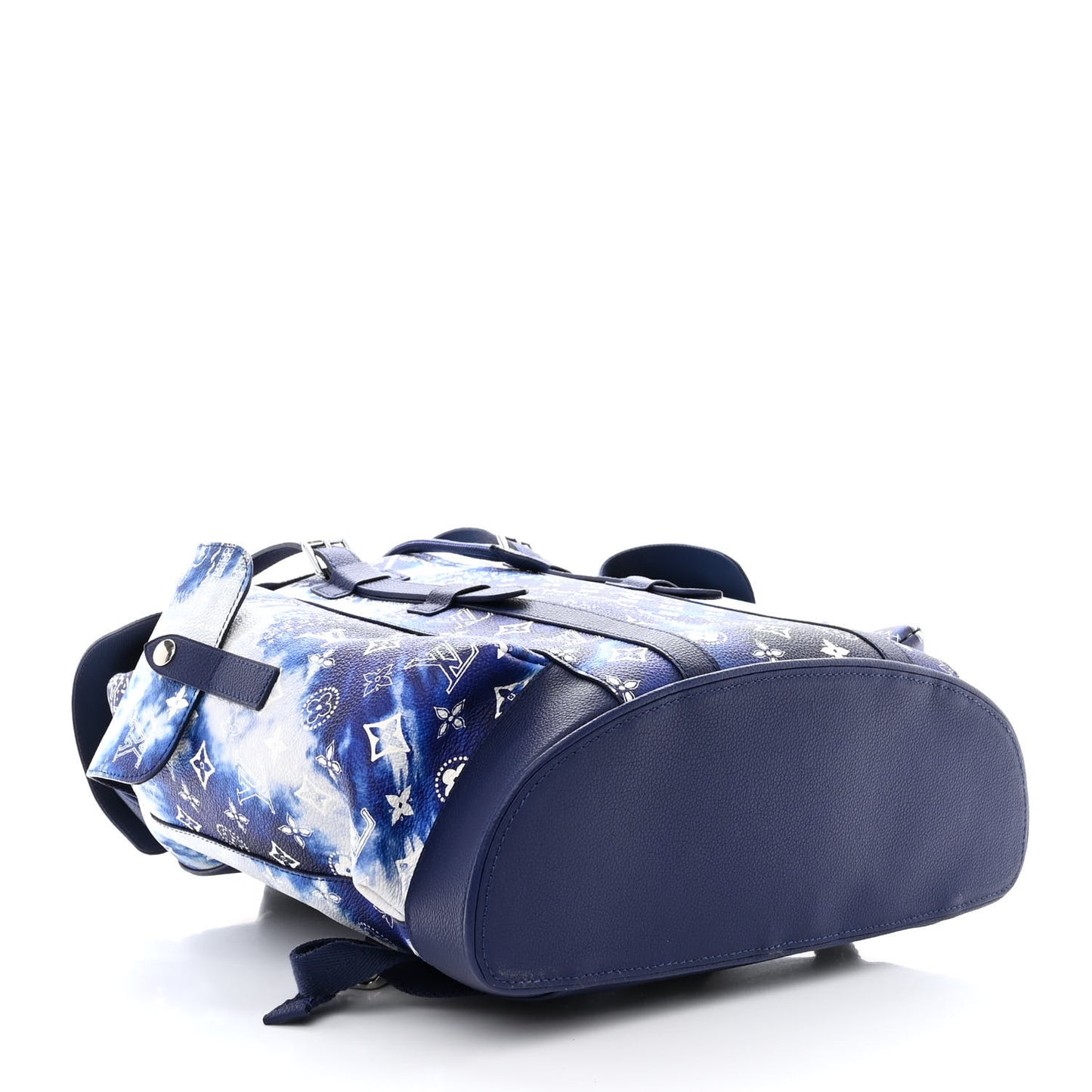 Cowhide Monogram Bandana Christopher MM Backpack Blue