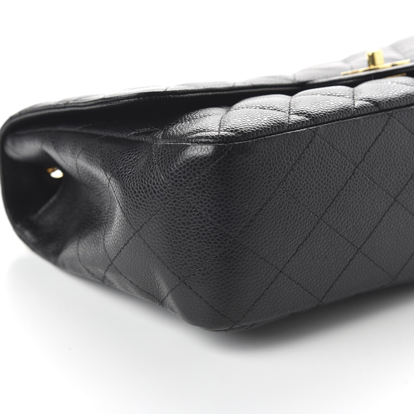 Caviar Quilted Jumbo Single Flap Black