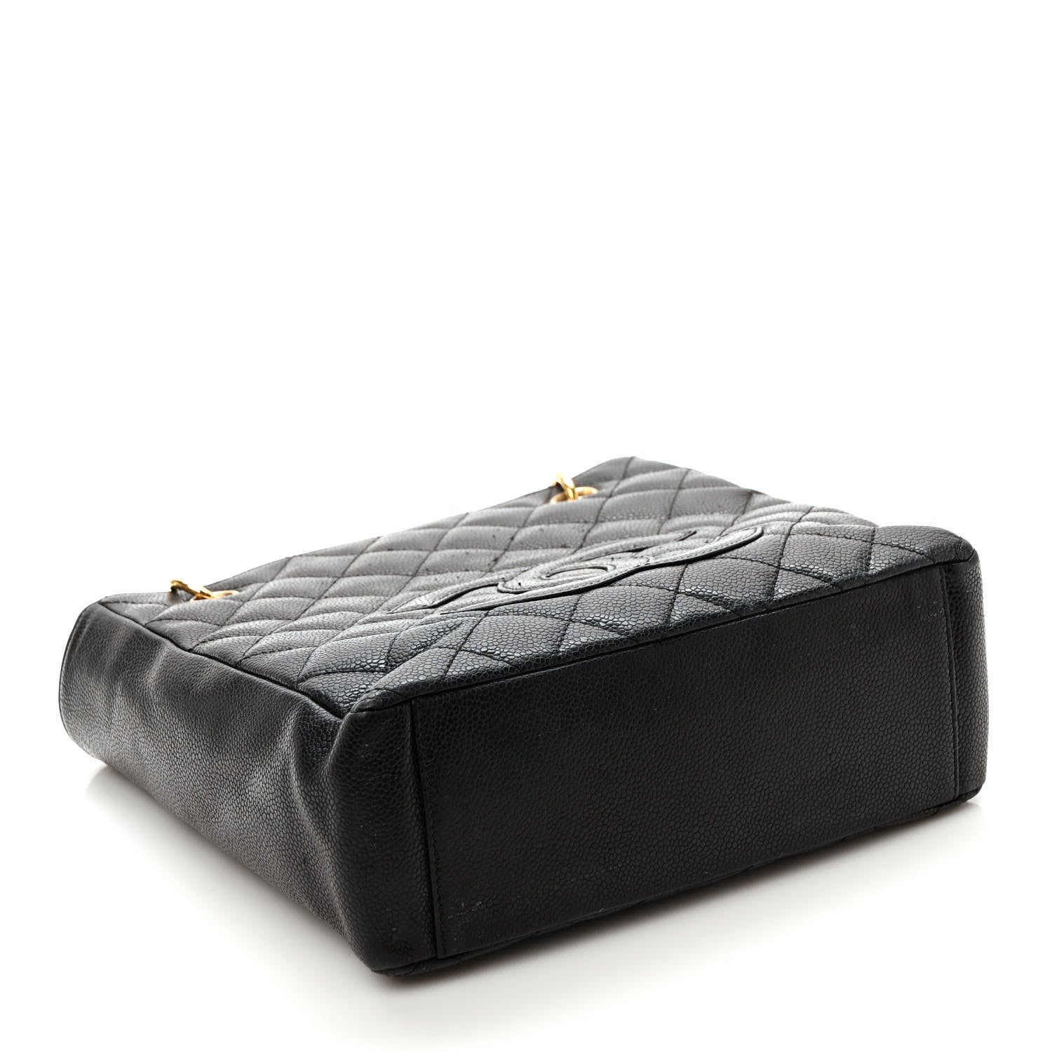 Chanel Caviar Quilted Petit Shopping Tote PST Black 4 of 9