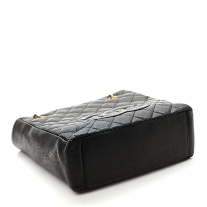 Chanel Caviar Quilted Petit Shopping Tote PST Black 4 of 9