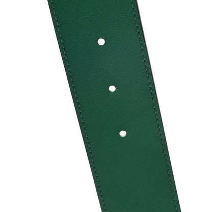 Gucci Calfskin Ceramic Glass Double G 40mm Belt 95 38 Emerald Multicolor 4 of 4