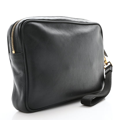 Versace Vitello Palazzo Medusa Wristlet Clutch Bag Black 3 of 9