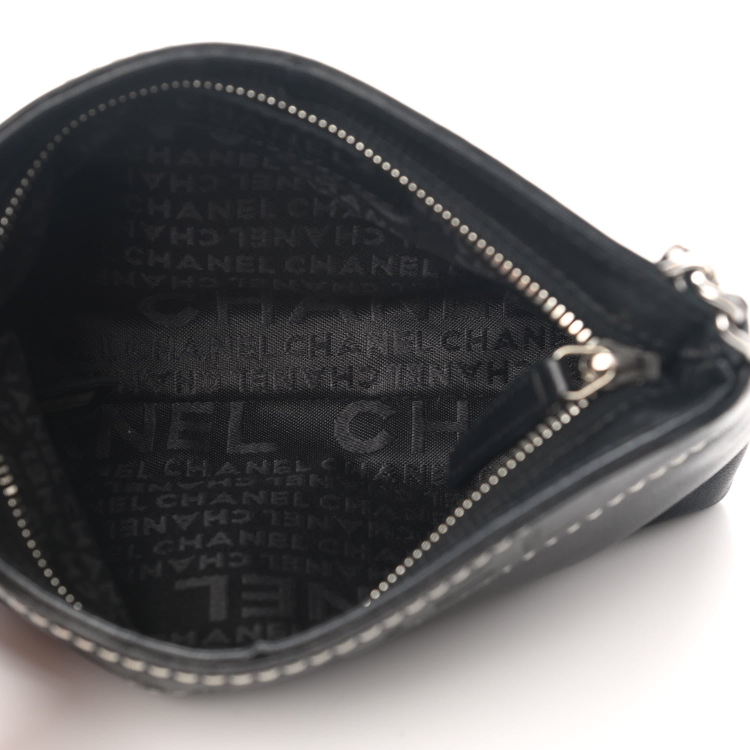 Chanel Lambskin Lax Pochette Black 5 of 9
