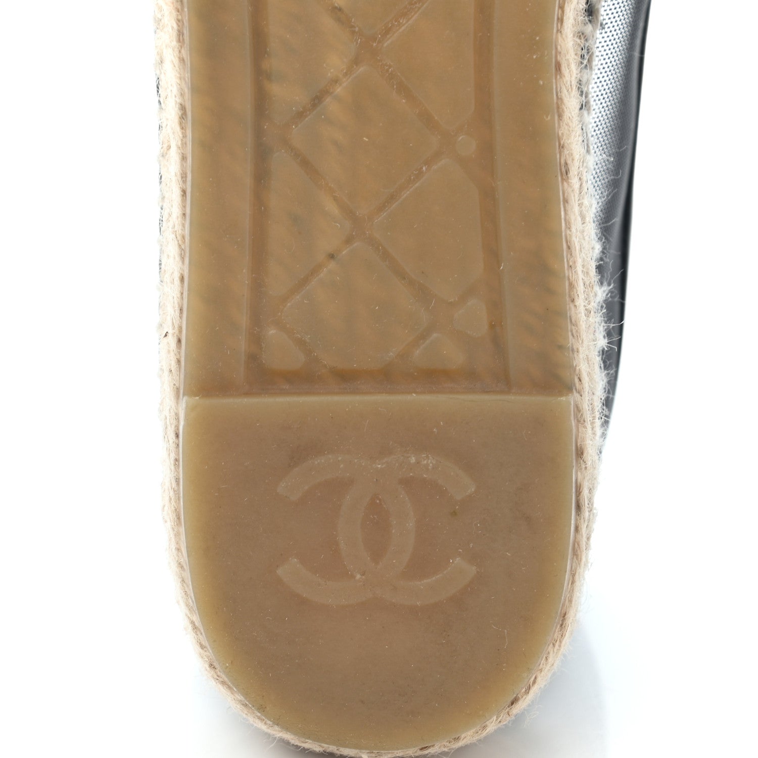 Chanel Mesh Grosgrain CC Espadrilles 39 Black 6 of 9