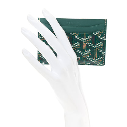 Goyard Goyardine Saint Sulpice Card Holder Green 2 of 7