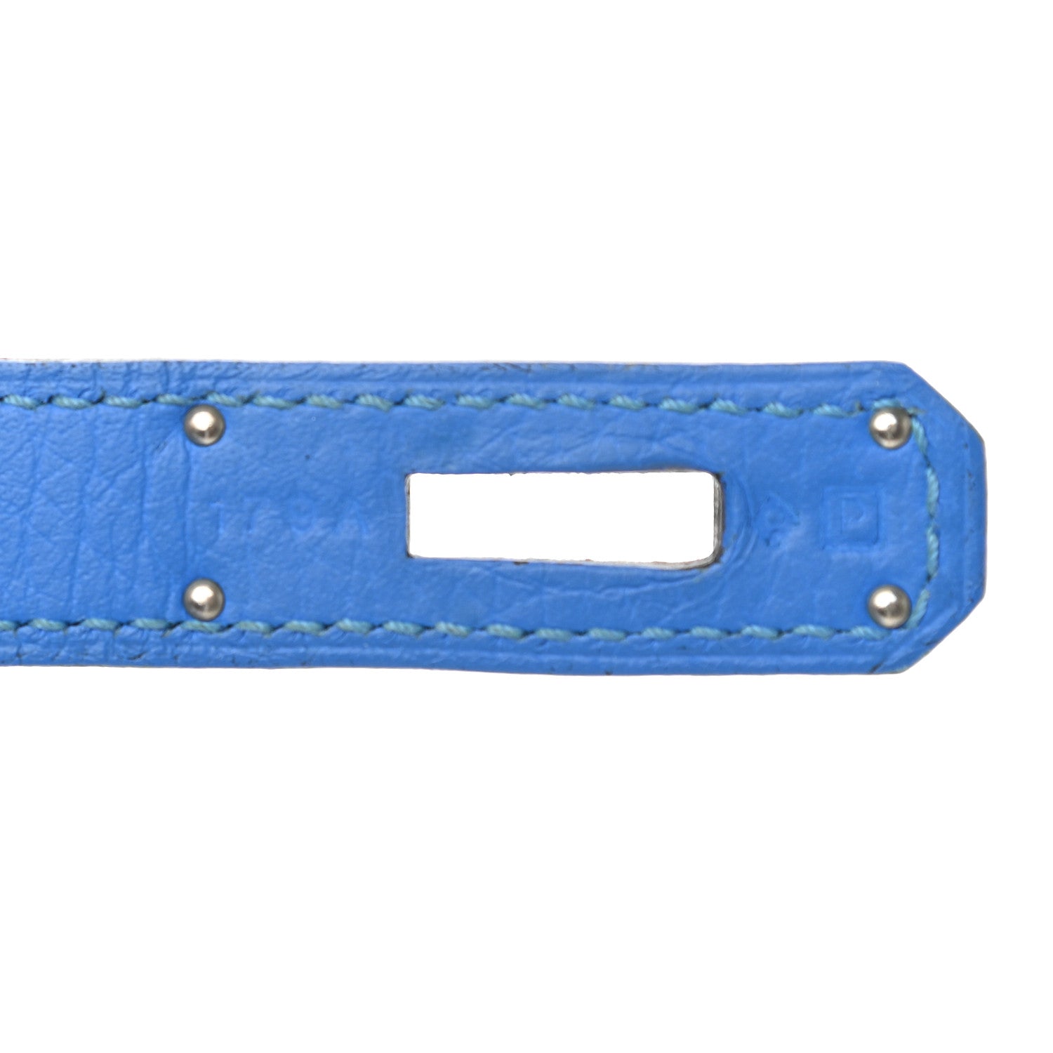 Hermes Taurillon Clemence Kelly Retourne 32 Bleu Hydra 7 of 14