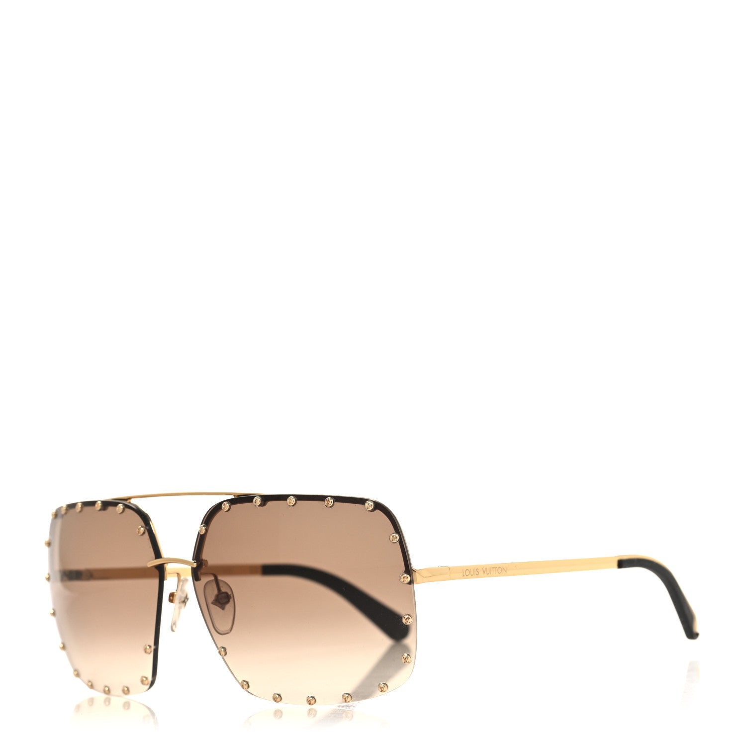Louis Vuitton The Party Square Gradient Sunglasses Z2353W Brown 1 of 7
