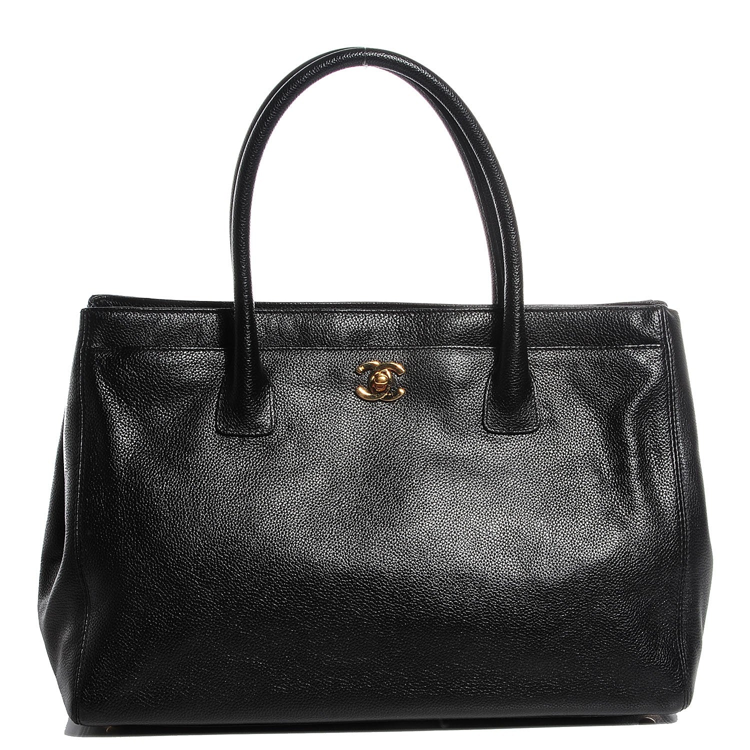 Chanel Calfskin Cerf Shopper Tote Black 1 of 7