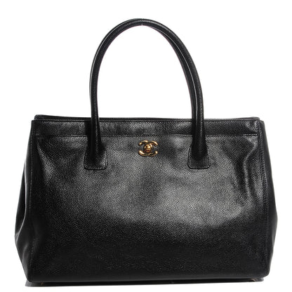 Chanel Calfskin Cerf Shopper Tote Black 1 of 7