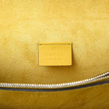 Gucci GG Supreme Monogram Crystal Bow Embroidered Medium Dionysus Shoulder Bag Yellow 6 of 9