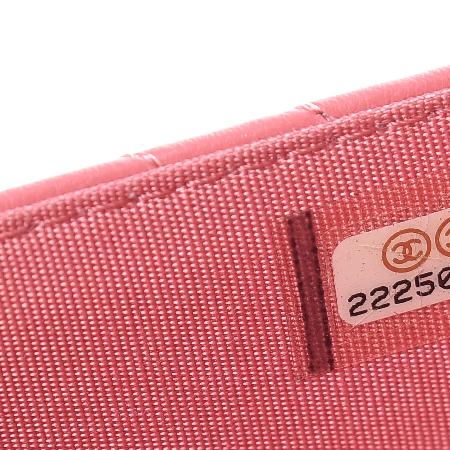 Calfskin Chevron Quilted Boy Wallet On Chain WOC Pink