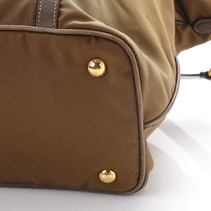 Prada Tessuto Nylon Saffiano Tote Corinto 14 of 19
