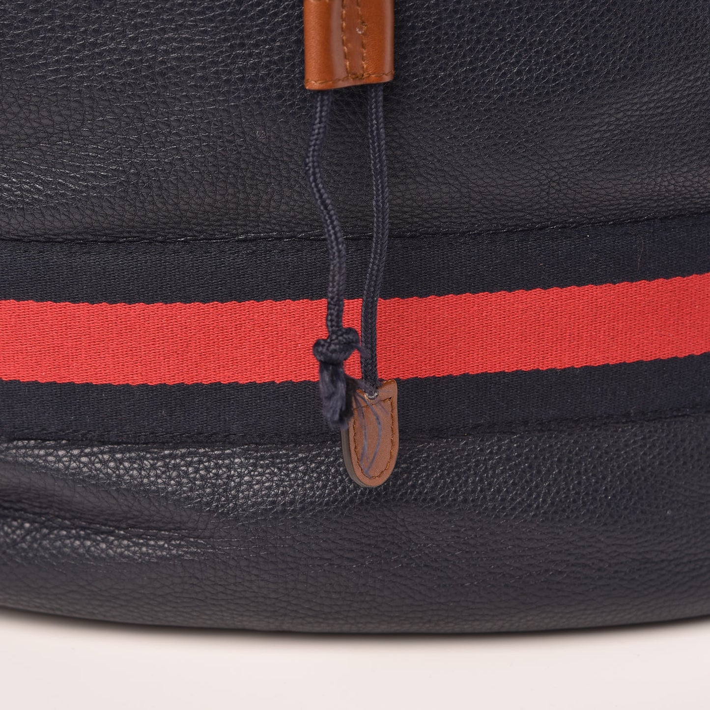 Calfskin Signature Web Backpack Blue