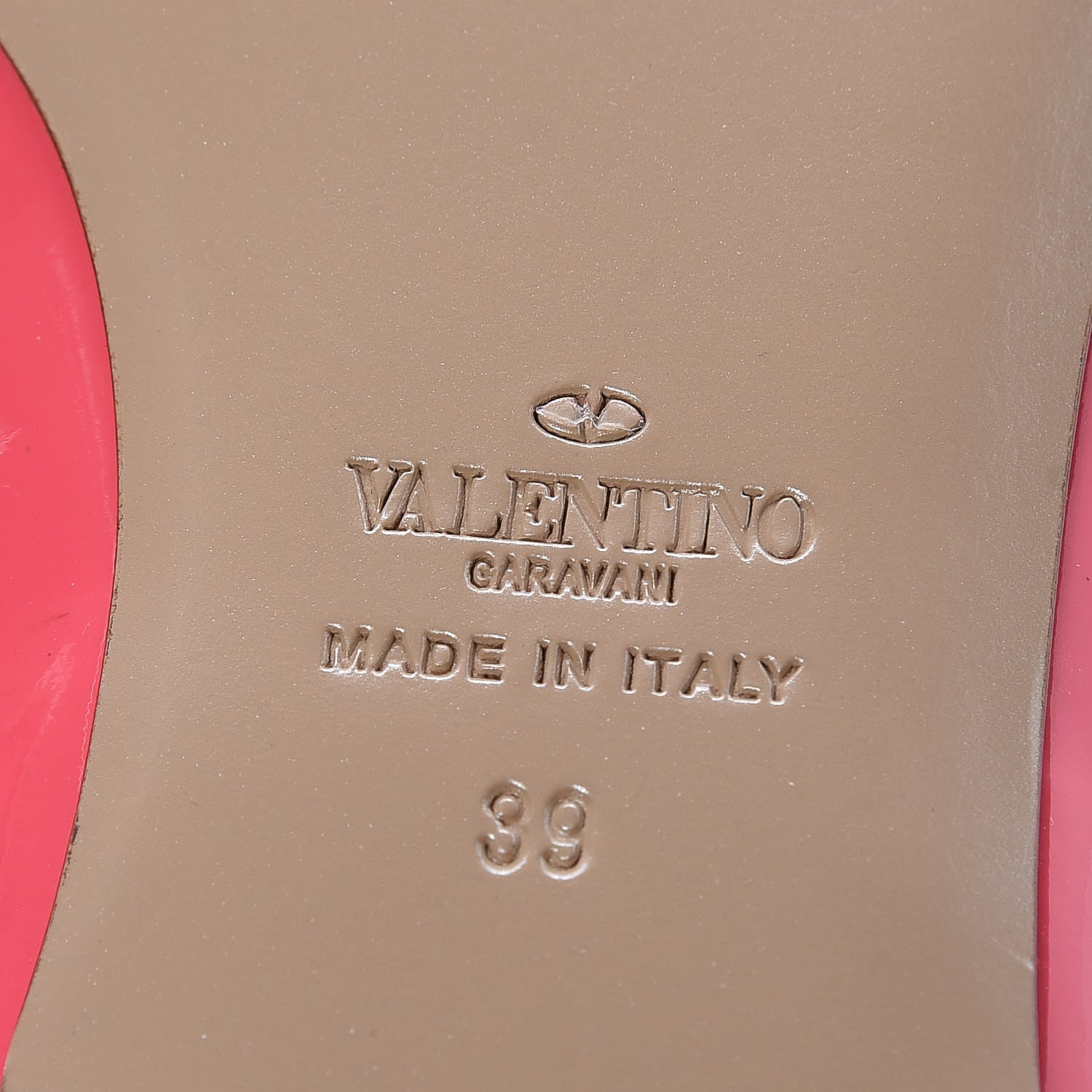Valentino Garavani Patent Nappa Rockstud Ballerina Flats 39 Deep Rose Poudre 6 of 8