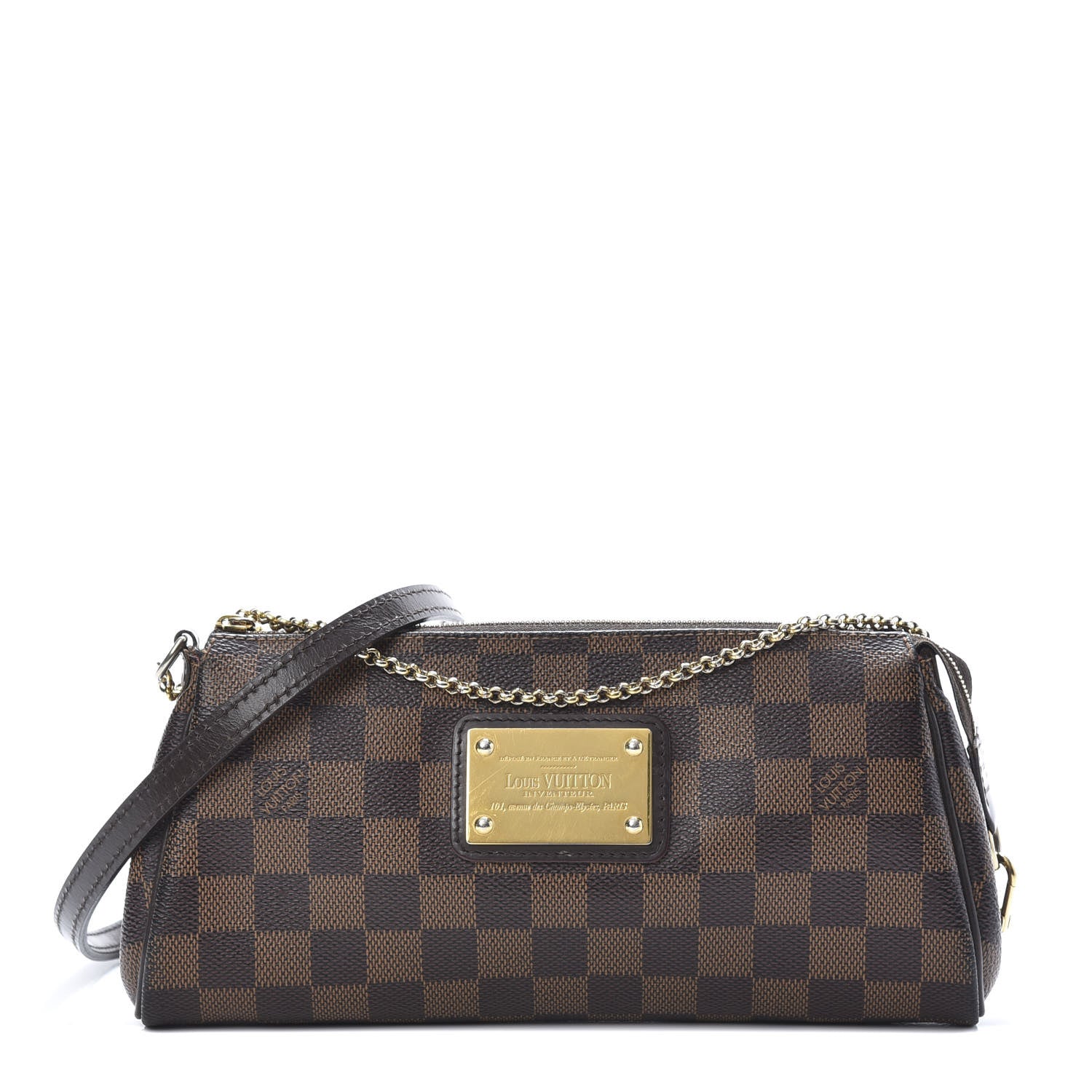 Louis Vuitton Damier Ebene Eva Clutch 1 of 10