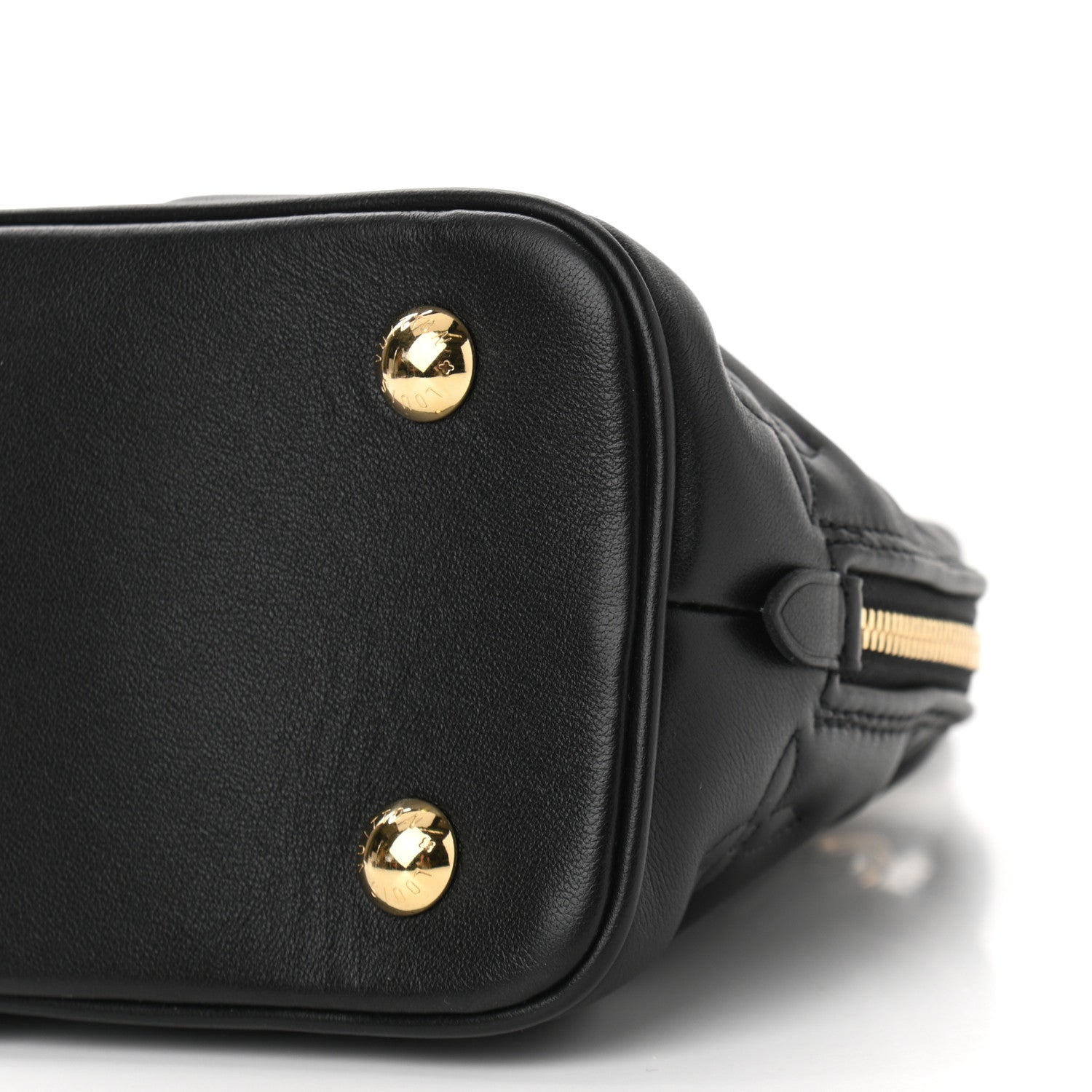 Louis Vuitton Calfskin Bubblegram Alma BB Black 9 of 10