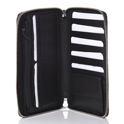 Gucci Microguccissima Large Zip Around Organizer Wallet Black 5 of 7
