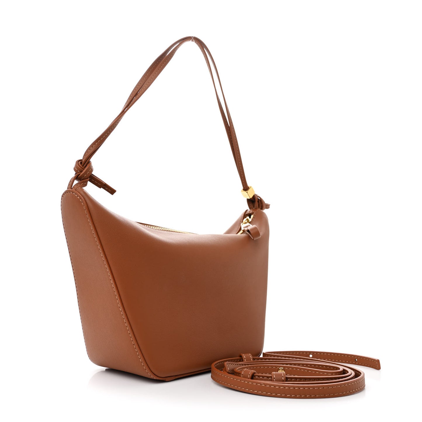 Calfskin Mini Hammock Hobo Tan