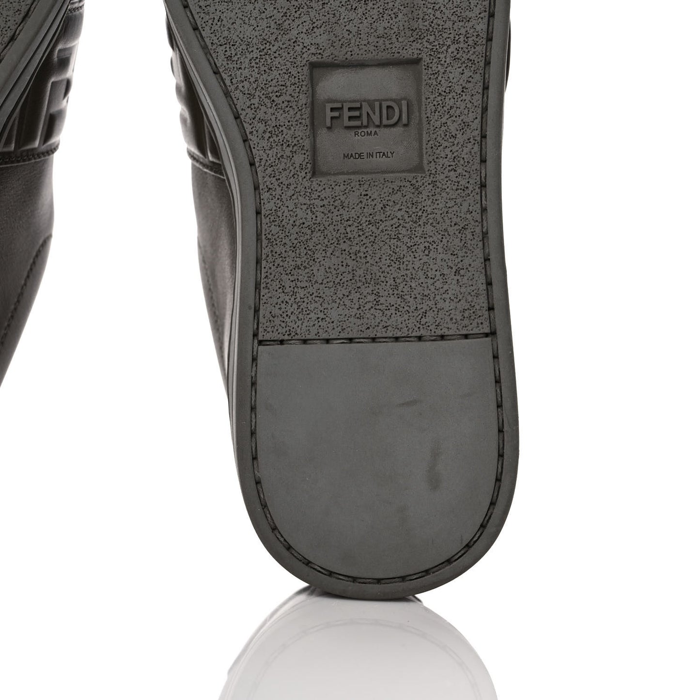 Vitello FF Embossed Womens Slip On Sneakers 36 Wood
