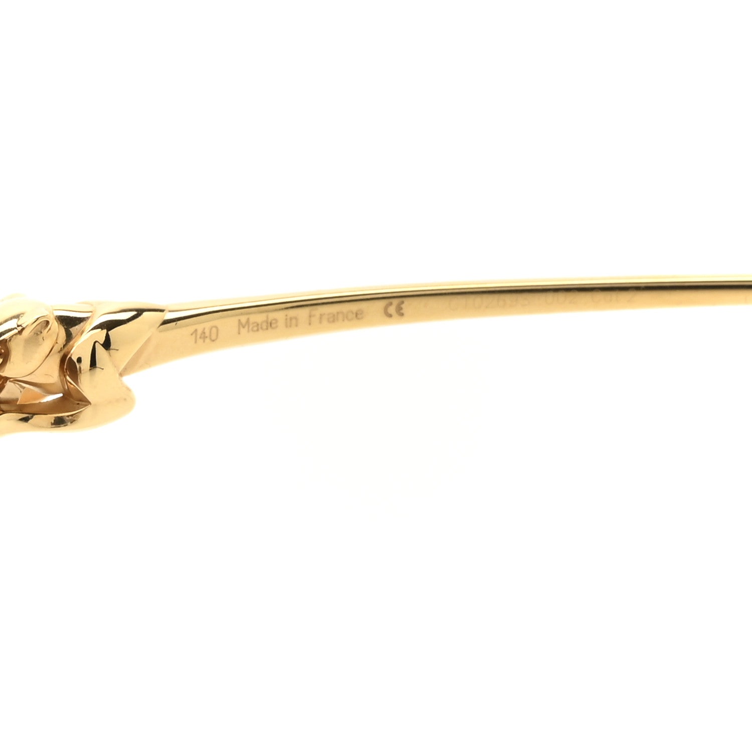 Cartier Panthere De Cartier Rimless Sunglasses CT0269S Brown 6 of 8