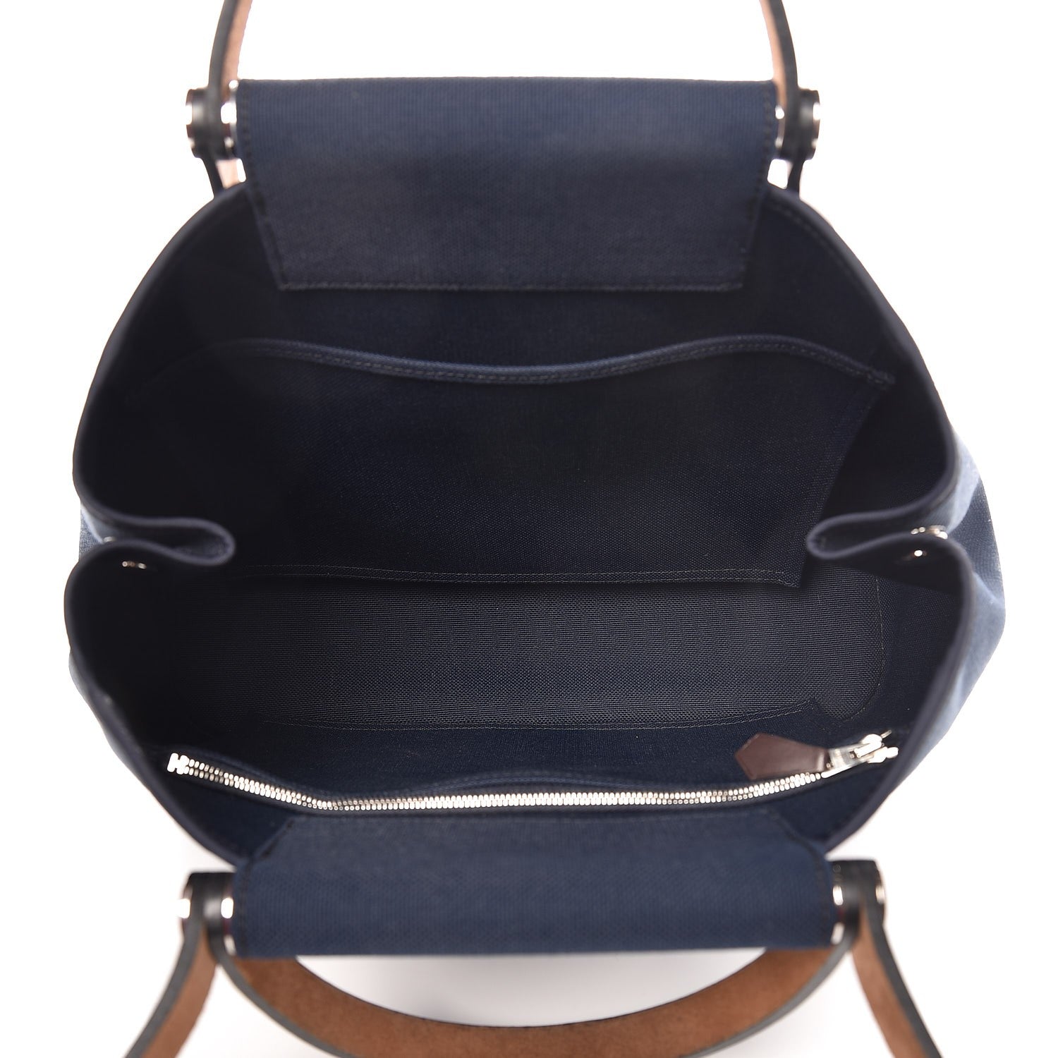 Hermes Toile Cabag 32 PM Bleu Marine 5 of 8