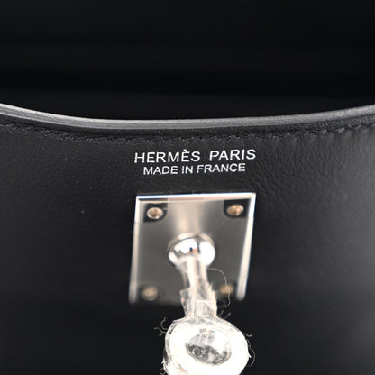 Hermes Swift Kelly Danse Anate Fringed Belt Bag Black 5 of 9