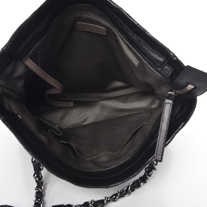 Chanel Lambskin Quilted Sharpei Shopping Tote Black 5 of 11