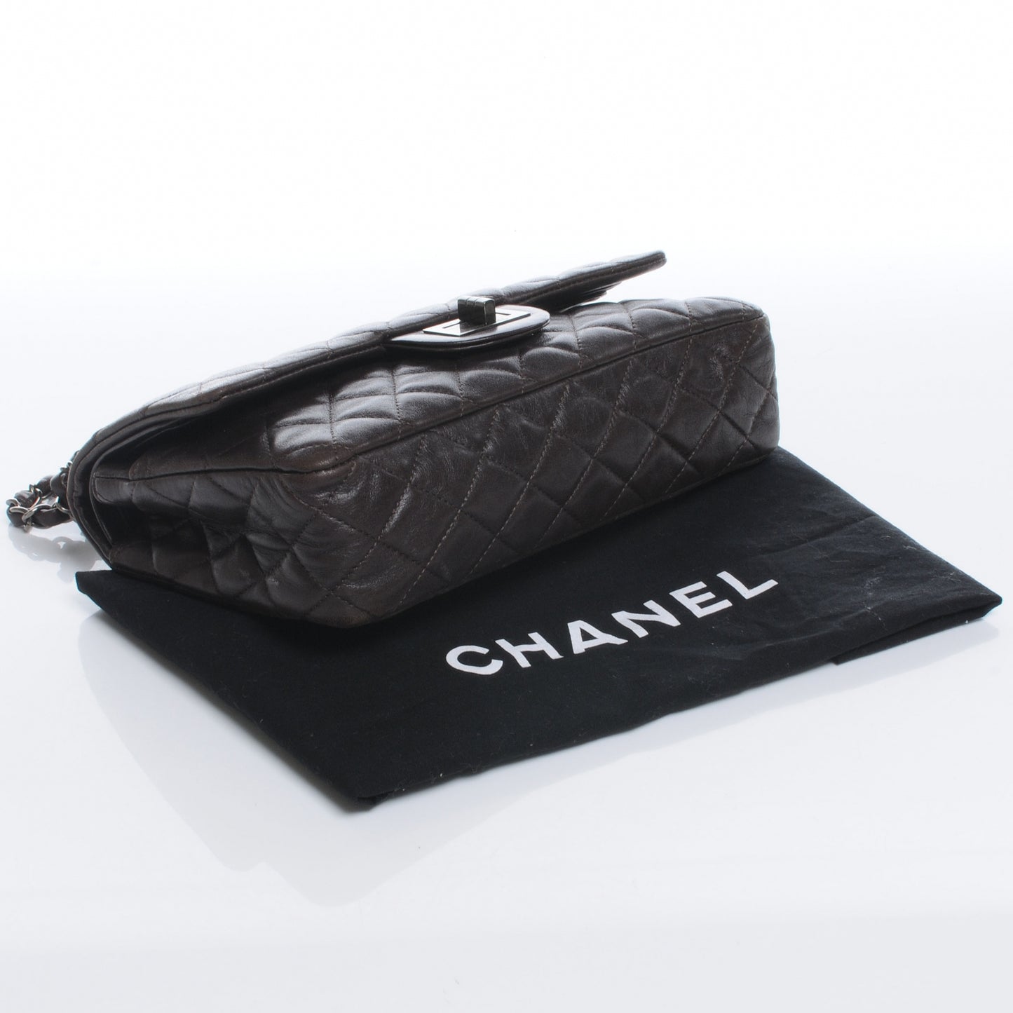 Lambskin Quilted Medium Hybrid Reissue Flap Brown