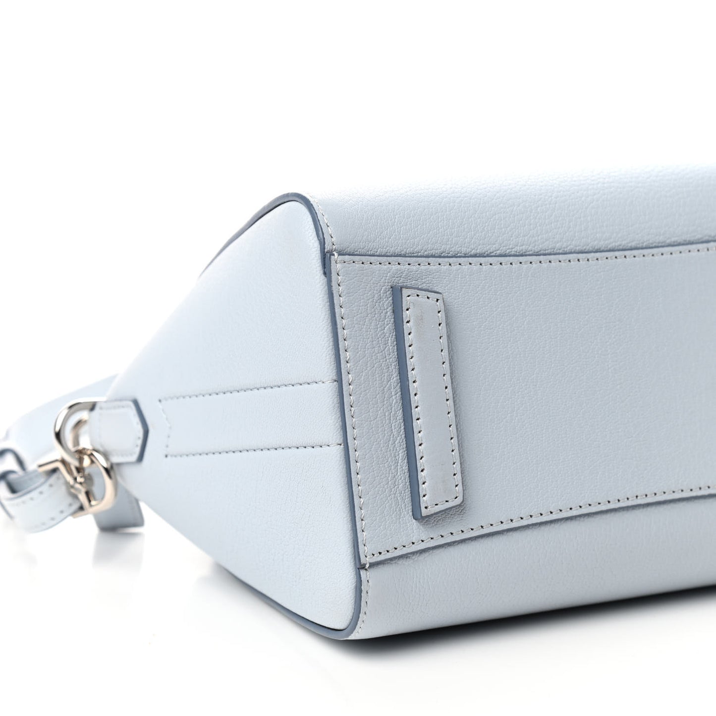 Sugar Goatskin Mini Antigona Baby Blue