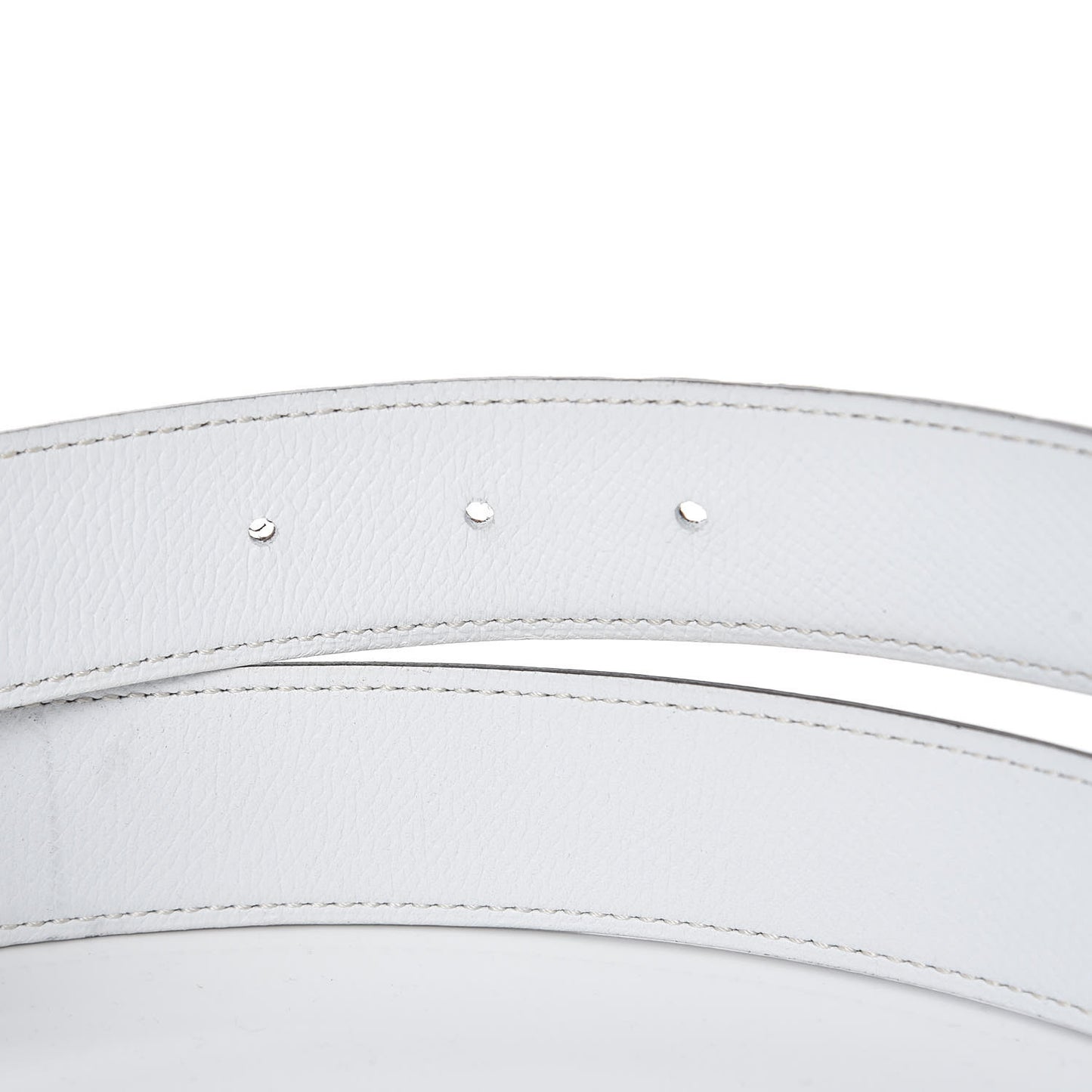 Epsom 32mm Belt Strap 95 White Etoupe