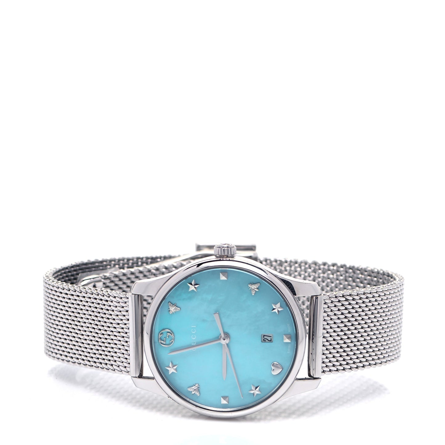 Stainless Steel Turquoise Mother of Pearl 29mm G-Timeless Charm Quartz Watch