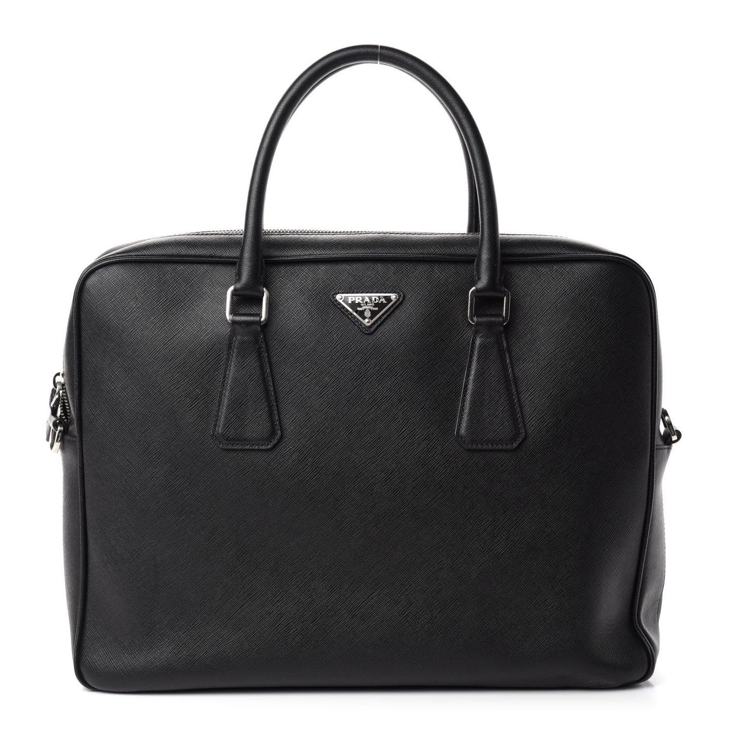 Saffiano Travel Briefcase Black