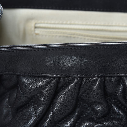 Chanel Washed Lambskin Quilted Medium Chain Around Messenger Black 12 of 15