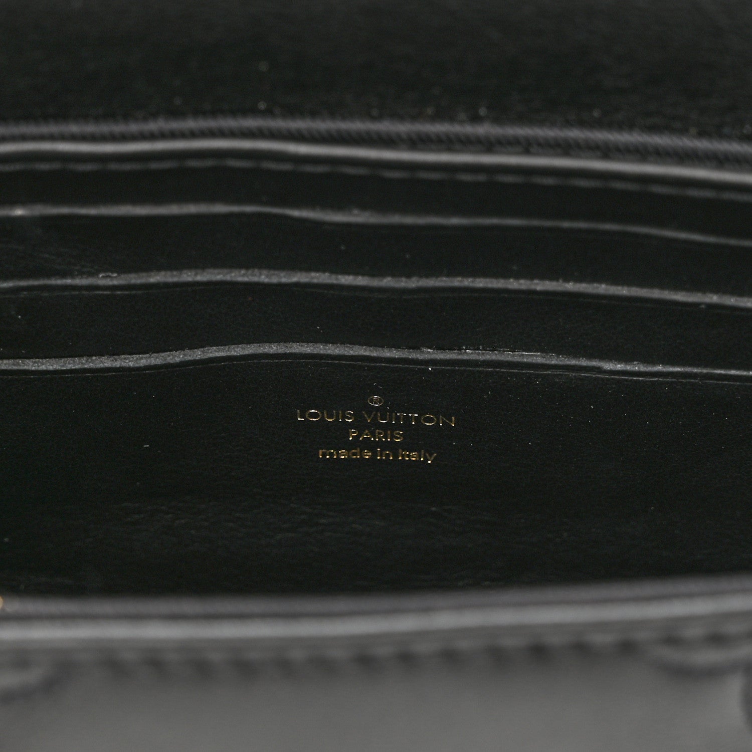 Louis Vuitton Calfskin Bubblegram Wallet On Strap Black 6 of 9