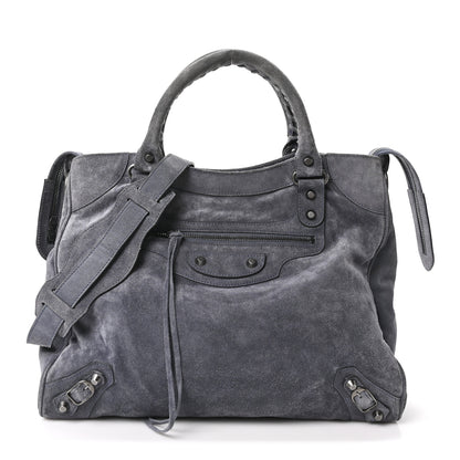 Balenciaga Baby Daim Suede Classic Hardware Velo Grey 1 of 11