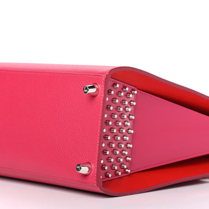 Christian Louboutin Calfskin Empire Patent Studded Medium Paloma Loulou 8 of 9
