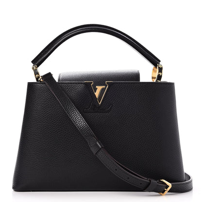 Louis Vuitton Taurillon Capucines PM Black 1 of 8