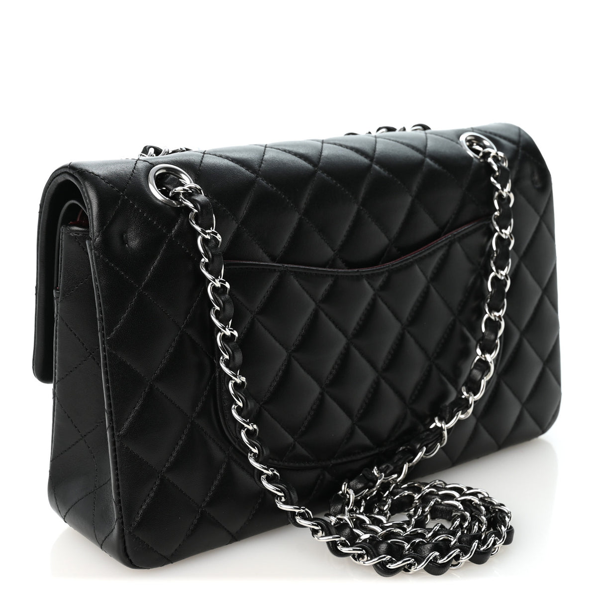 Chanel Lambskin Quilted Medium Double Flap Black 3 of 10
