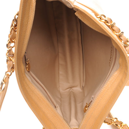 Chanel Caviar Shoulder Bag Beige 5 of 9